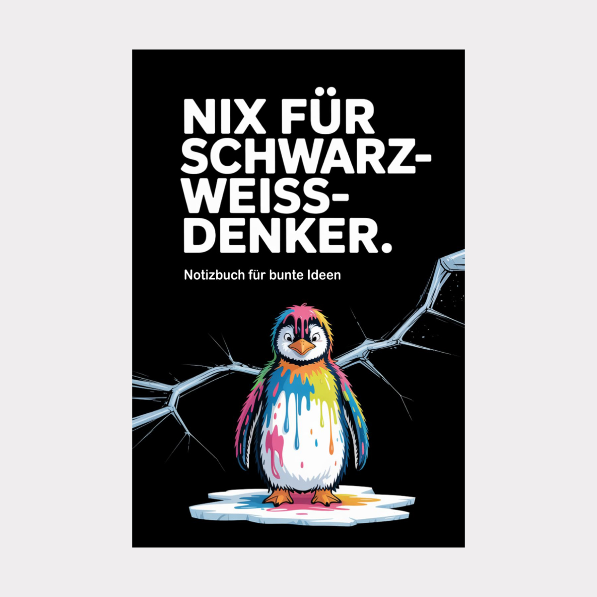 nix fuer schwarz weiss seher notizbuch