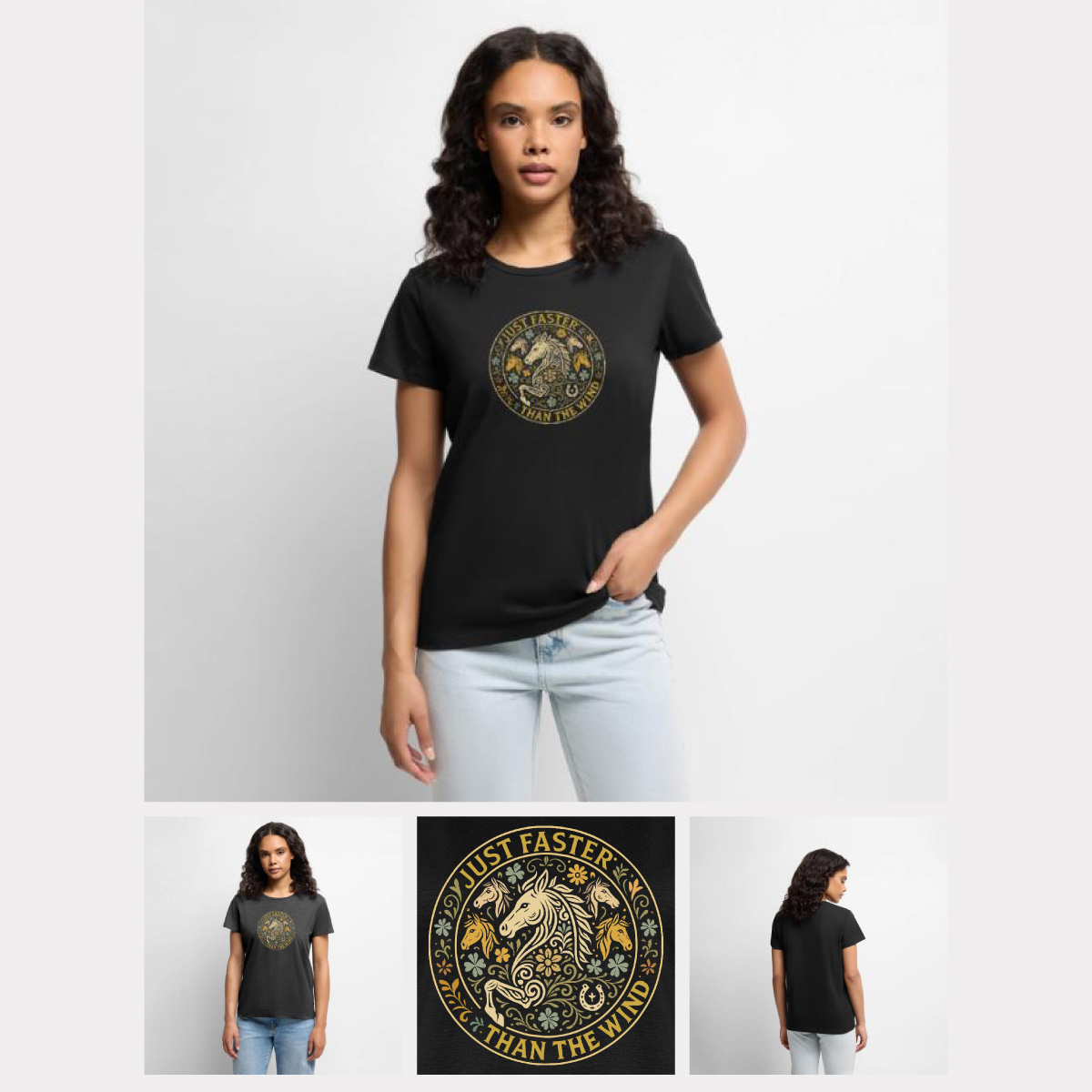 pferd frau shirt